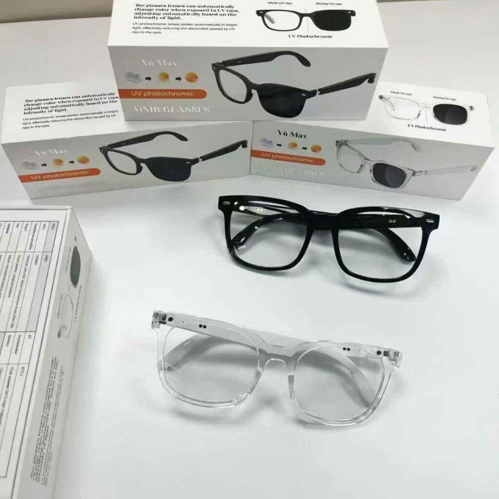 Sports Smart Glasses Handsfree Open Music Sunglasses Wireless UV Protection Touch Control BT Call Magnetic Rechargeable