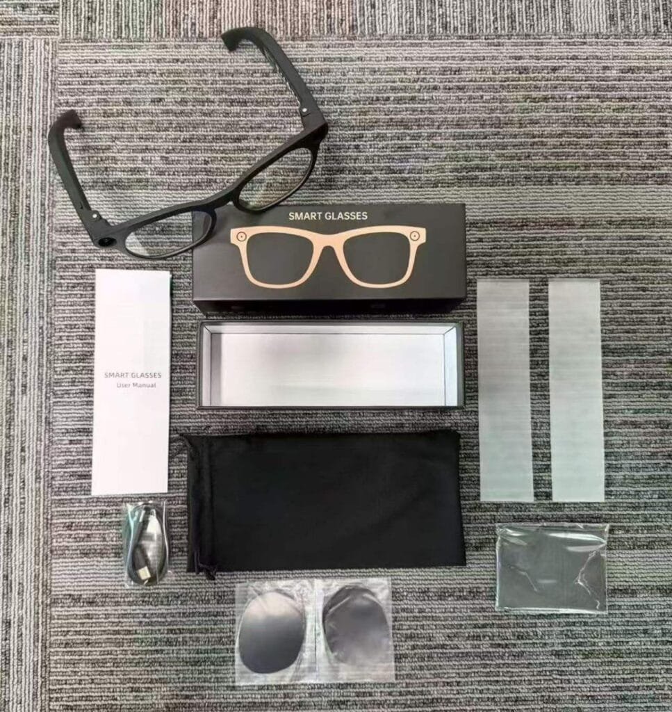 CY03 AI Smart Camera Glasses With 8 Million Pixel 1080P Resolution Dual Speaker for Clear Calls 290mAh Long Battery