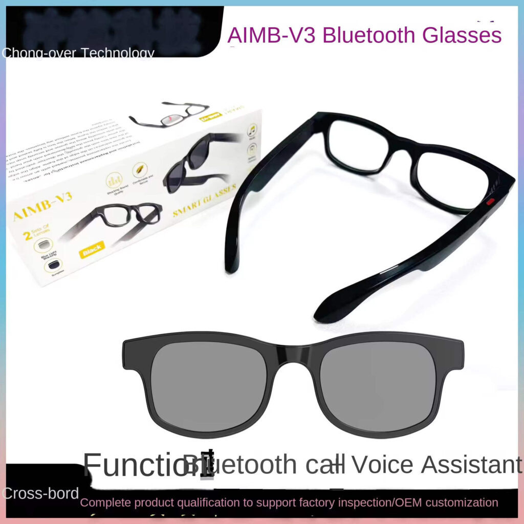Sports Smart Glasses Handsfree Open Music Sunglasses Wireless UV Protection Touch Control BT Call Magnetic Rechargeable