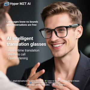 F19 AI Smart Glasses Translation Audio Wireless Music Weather Voice Assistant Headphone Headset Portable Smart Sunglasses