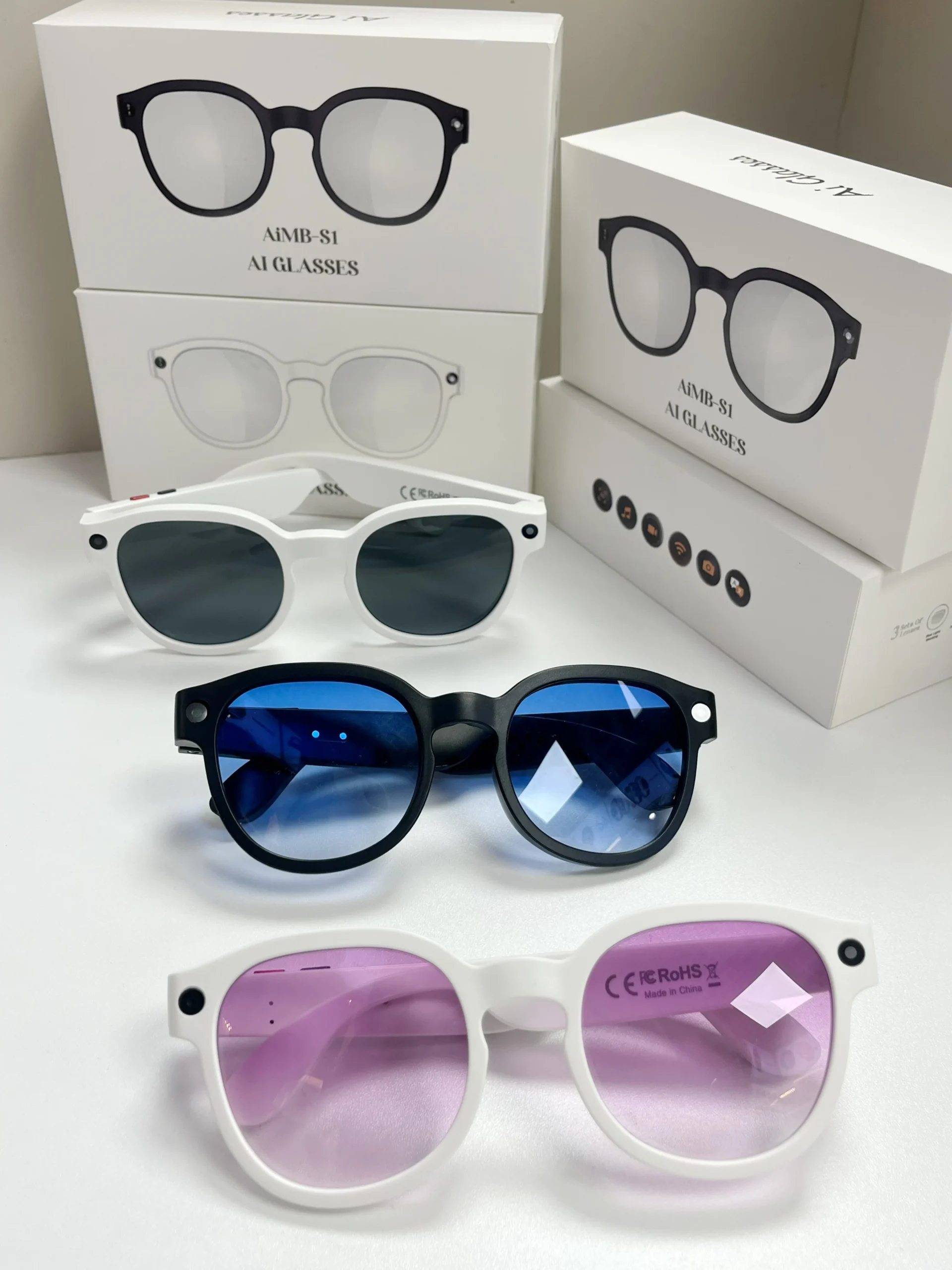 Smart AI Glasses 5MP Camera Recording Videos Photo Recognition Answer 100+ Languages Translation Music Play Call Sunglass NEW - Image 2