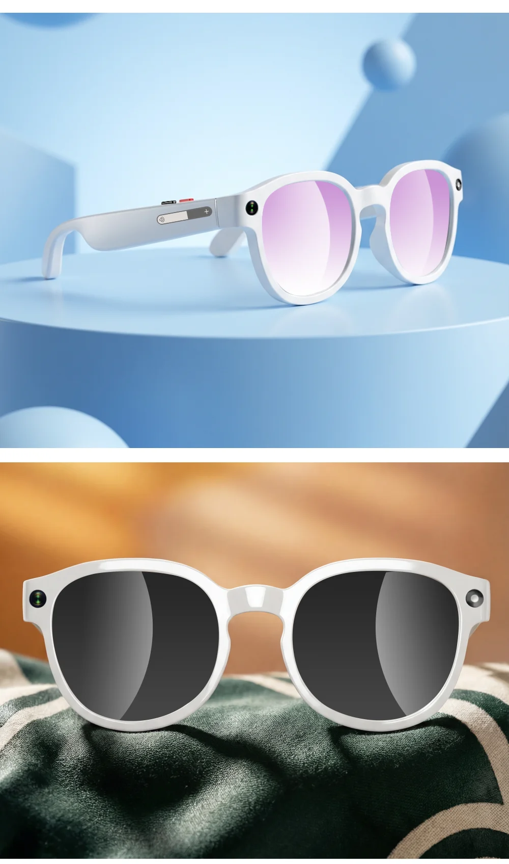 Smart AI Glasses 5MP Camera Recording Videos Photo Recognition Answer 100+ Languages Translation Music Play Call Sunglass NEW - Image 5
